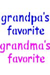 F102 Grandpas/Grandmas Favorite