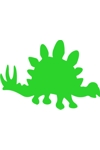 Sponge Painting Stencil- Dinosaur