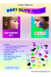 Sponge and Brush Face Painting Kit w/ stencils